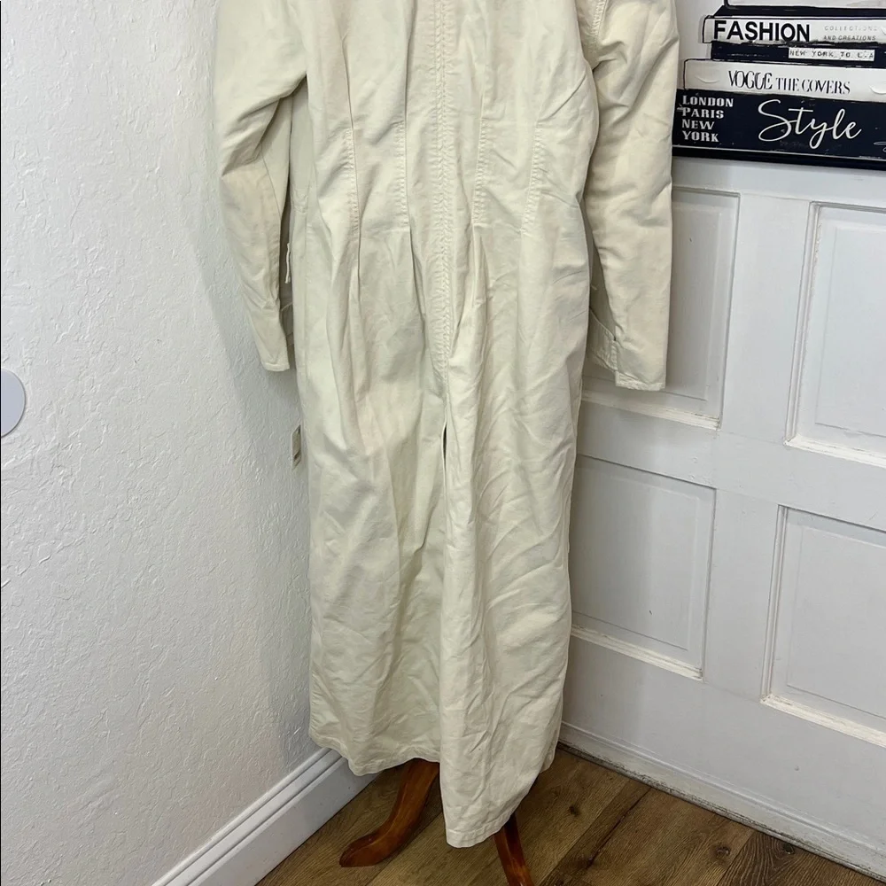 NWT Free People Hunter Long Jacket with Corduroy Collar Size L